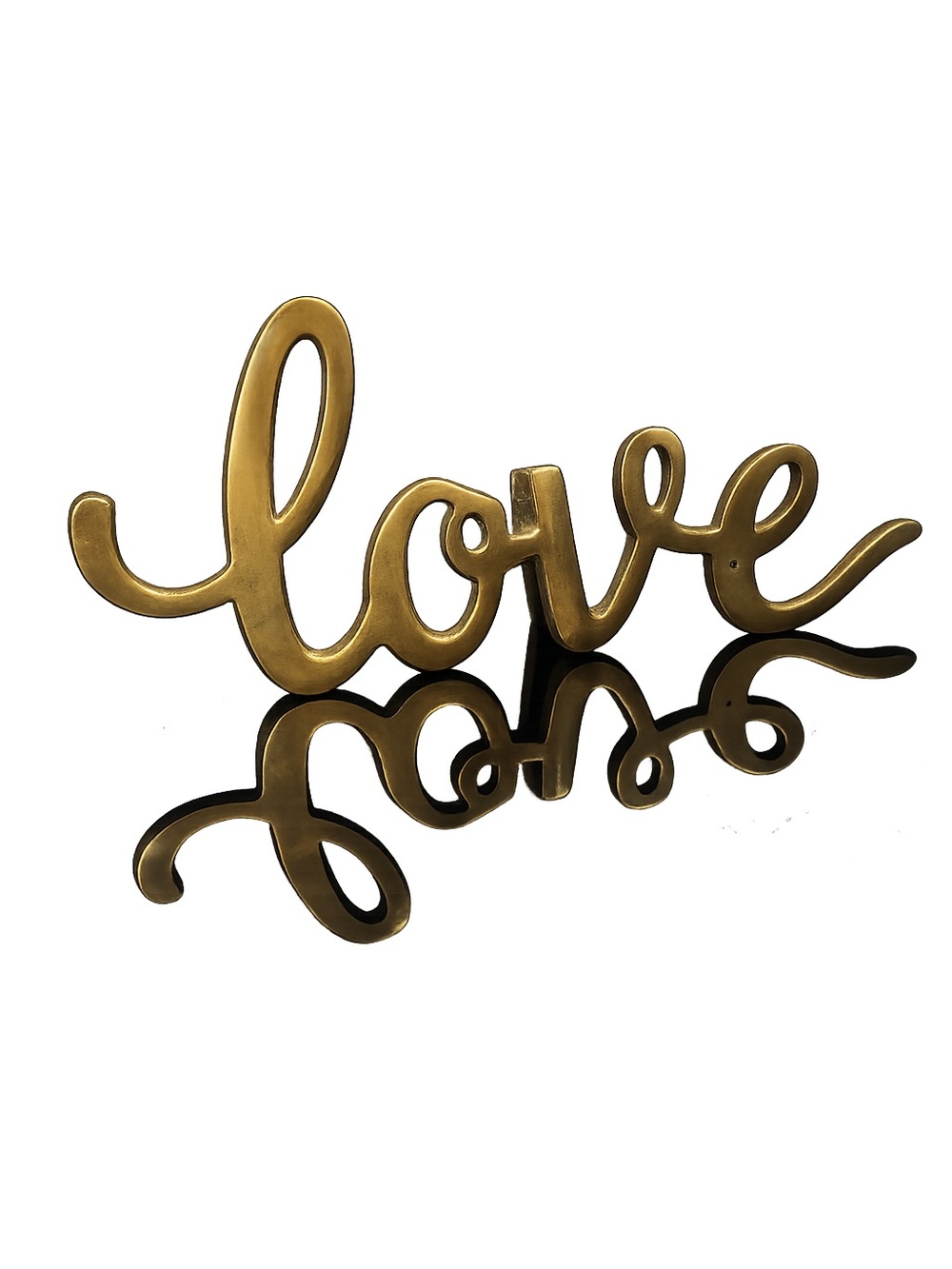 Gold 'Love' Script Wall Decor